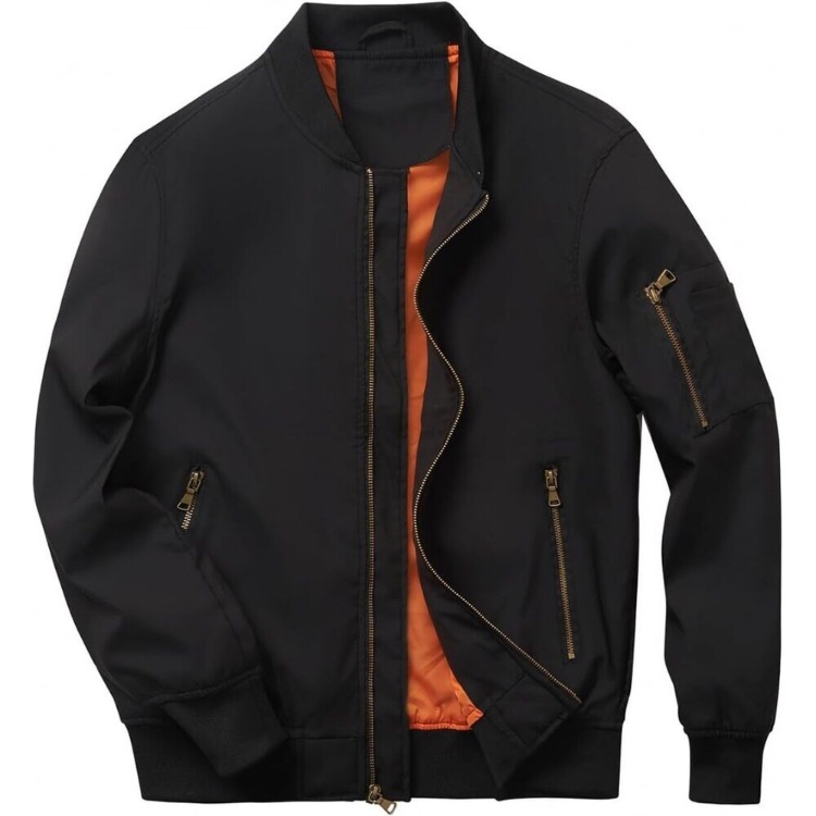 Men’s Bomber Jacket Lightweight Casual Stylish Spring Fall